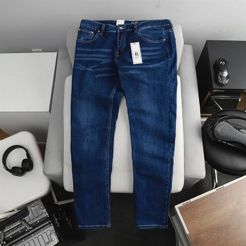 Quần jean dài tông xanh đen, xanh mực 157 159 slimfit (Mẫu 12)