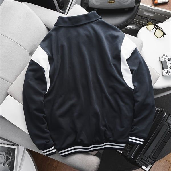 Áo khoác bomber, varsity phối 2 màu thời trang (Mẫu 3)