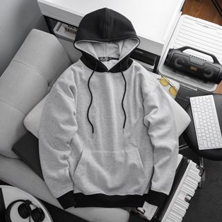 Áo hoodie tông xám bigsize nam nữ mặc đẹp 80-130kg (Mẫu 2)