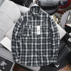 Áo sơ mi tay dài vải caro thời trang phối túi MẪU 2 (Mẫu 7)