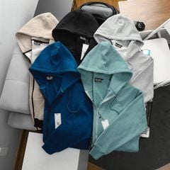 Áo khoác vải nỉ trơn big size nam 90-140kg (Mẫu 2)