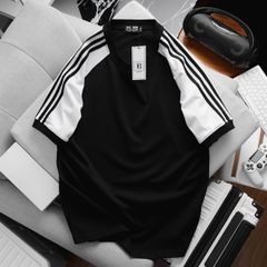 Áo thun cotton phối tay sọc vai thời trang cỡ đại (Mẫu 26)