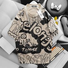 Áo thun cotton phối chữ thời trang bigsize (Mẫu 29)