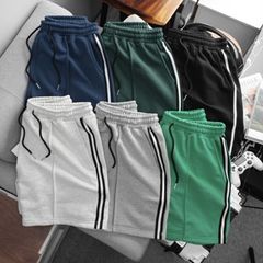 Short nỉ da cua viền sọc nhiều màu thời trang (Mẫu 4)