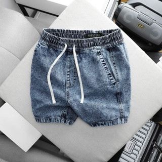 Quần Short jean xanh lưng thun (Mẫu 5)