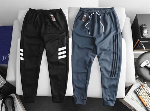 Quần thun dài thể thao jogger ống túm kiểu dáng thời trang 3 sọc (Mẫu 10)