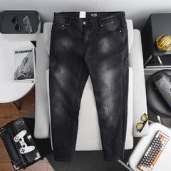 Quần jean dài thời trang bigsize nam màu đen bạc cỡ đại 139 141 (Mẫu 10)