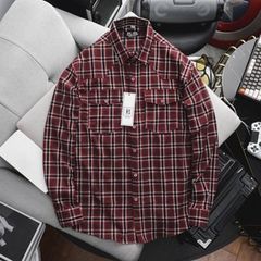 Áo sơ mi tay dài vải caro thời trang phối túi MẪU 2 (Mẫu 7)