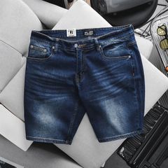 Quần short jean tông xanh trơn thời trang bigsize 266 276 430 (Mẫu 10)