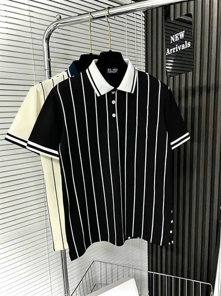 Áo thun polo big size vải cotton co giãn in lụa (mẫu 55)