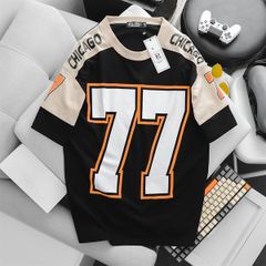 Áo thun cotton phối màu in chữ thời trang 77 (Mẫu 3)