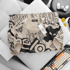 Áo thun cotton phối chữ thời trang bigsize (Mẫu 29)