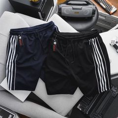 Quần short thun nam thời trang phối 5 sọc form bigsize (Mẫu 6)