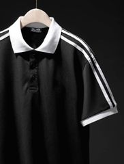 Áo thun polo vải cotton 3 sọc vai thời trang cỡ đại bigsize nam(mẫu 41)