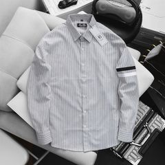 Áo sơ mi tay dài vải oxford sọc dọc thời trang bigsize nam< 130 kg