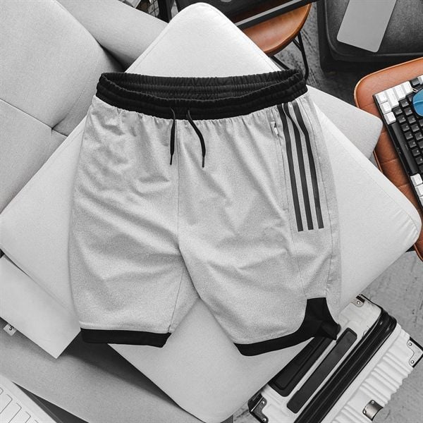 Quần short thun phối màu kẻ sọc bigsize nam cỡ đại (Mẫu 09)