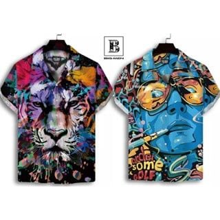 SALE 129K - Áo sơ mi nam tay ngắn cổ đăng tông họa tiết (mẫu 9)