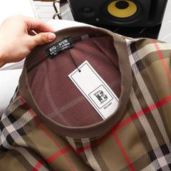 Áo khoác sweater vải umi phối caro thời trang bigsize nam < 140kg