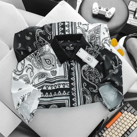 SALE 129k - Áo sơ mi tay ngắn họa tiết thời trang (Mẫu 27)