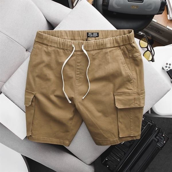 Quần short kaki lưng thun túi hộp đủ màu (Mẫu 4)