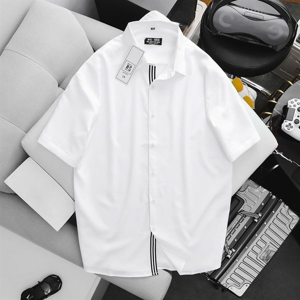 Áo sơ mi tay ngắn phối dây thời trang cỡ đại (Mẫu 30) - SM15