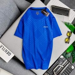 Áo thun thể thao nam thun lanh họa tiết dập vân cực đẹp (Mẫu 5)