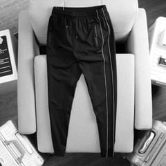 Quần thun dài thể thao ống suông 2 sọc (Mẫu 3)