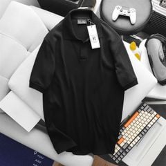 Áo thun polo vải sọc gân co giãn thời trang cỡ đại (mẫu 53)
