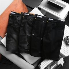 Quần short jean big size nam màu đen đủ mẫu