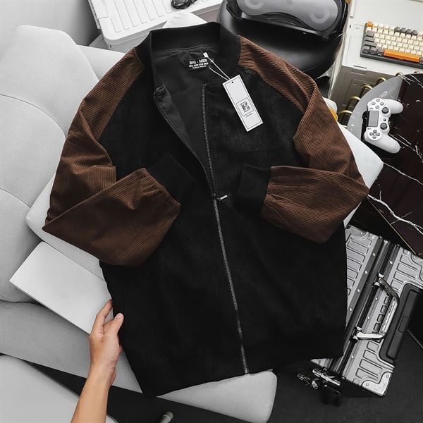 Áo khoác bomber 2 lớp phối màu thời trang (Mẫu 5)