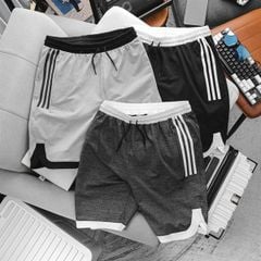 Quần short thun phối màu kẻ sọc bigsize nam cỡ đại (Mẫu 09)