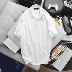 Áo thun polo vải sọc gân co giãn thời trang cỡ đại (mẫu 53)