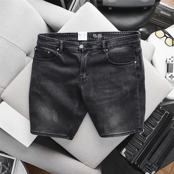 Quần short jean thời trang cỡ đại siêu co giãn 140, 144 (Mẫu 8)