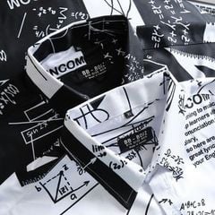 SALE 99K- ÁO SƠ MI NAM BIG SIZE tay ngắn họa tiết - Thước kẻ (mẫu 11)