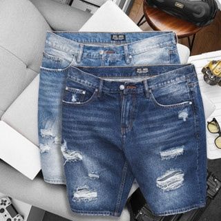 Quần Short jean xanh cotton (Mẫu 4)