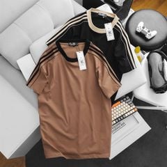 Áo thun cotton phối sọc vai thời trang cỡ đại bigsize nam (Mẫu 31)