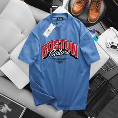 Big Men- Áo thun cotton in chữ Boston đỏ thời trang bigsize nam 85- 135 kg