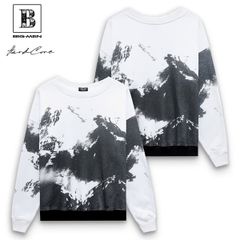 Áo sweater big size form unisex in hình núi độc lạ (Mẫu 2)