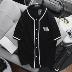 Áo thun cài nút phối trắng đen big size cotton 4 chiều form unisex (Mẫu 3)