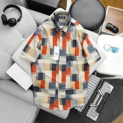 SALE 99K -Áo sơ mi tay ngắn họa tiết thời trang bigsize nam cỡ đại < 140kg