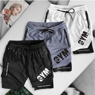 Quần short thun, quần tập gym bigsize nam chất vải mè 2 lớp (Mẫu 4)