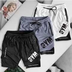 Quần short thun, quần tập gym bigsize nam chất vải mè 2 lớp (Mẫu 4)