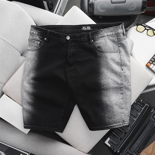 Quần short jean nam form big size wash 2 màu thời trang cá tính (Mẫu 9)