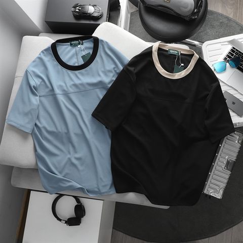 Áo thun big size unisex phối đường may, vải tổ ong mắt chim (Mẫu 20)