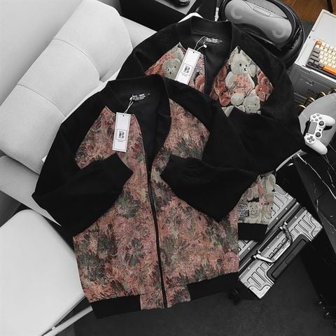 Áo khoác bomber 2 lớp phối màu thời trang (Mẫu 4)
