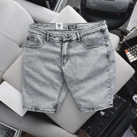 Quần short jean big size thời trang tông xám nhạt 85-130kg- Mã 270 264