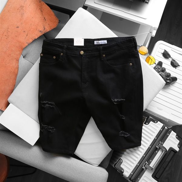 Quần short jean big size nam màu đen đủ mẫu
