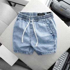 Quần Short jean xanh lưng thun (Mẫu 5)