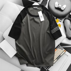 Áo thun cotton thời trang phối tay sọc thời trang (Mẫu 34)