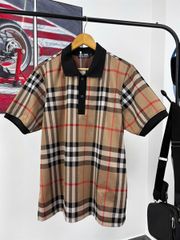 Big Men- Áo thun polo chất vải umi caro vàng phối trụ đen thời trang bigsize nam 85- 135 kg